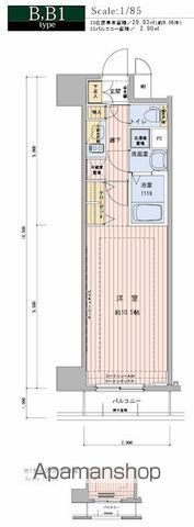 【台東区柳橋のマンションの間取り】