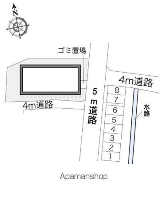 レオパレスＥｉｒｅ[2DK/40.95m2]の配置図