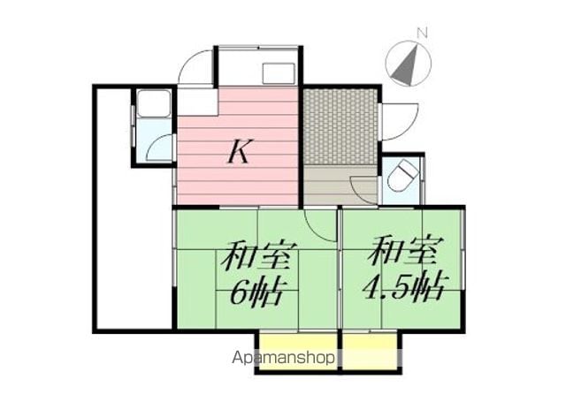和歌山県和歌山市福島[2K/34.65m2]の間取図