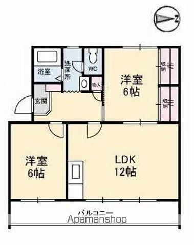 茜屋マンションの間取り写真