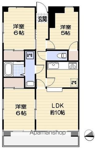 三鷹市下連雀のマンションの間取り