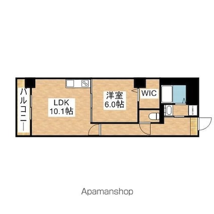 グランツ泉[1LDK/44.33m2]の間取図