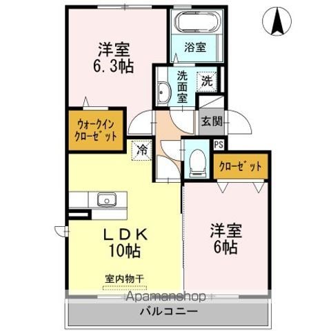 ヴィラはるかぜ A棟の間取り写真