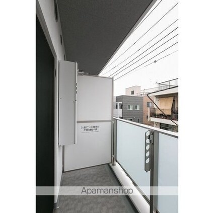 バウスフラッツ住吉[1K/25.34m2]のバルコニー