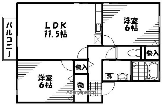 ファミール三筋 C棟の間取り写真