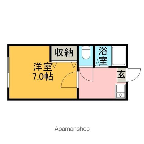 【福岡市東区和白丘のアパートの間取り】