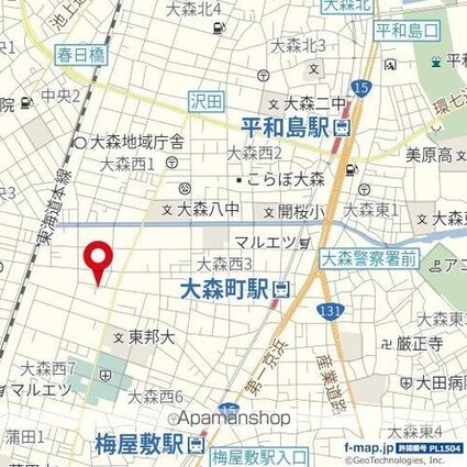 オプサス大森西[2LDK/73.45m2]の周辺