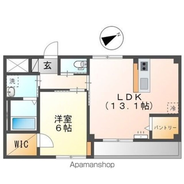 フロンティア[1LDK/47.27m2]の間取図
