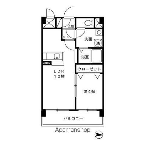 スカイシャトレ原町の間取り