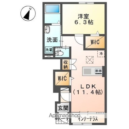 Ｐｒｅｍｉｅｒ[1LDK/49.59m2]の間取図