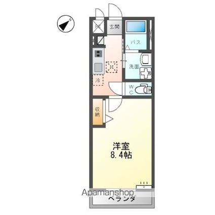 Ｌｉｍｎｅ（リムネー）[1K/29.75m2]の間取図