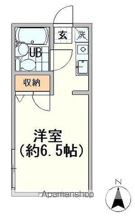 メゾン・ド・ボナール[1R/18.3m2]の間取図