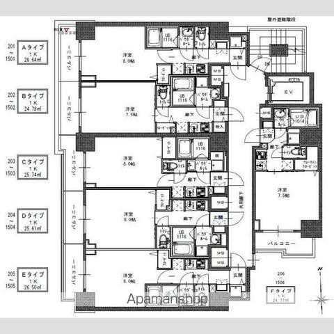 S-RESIDENCE谷町五丁目の内装写真