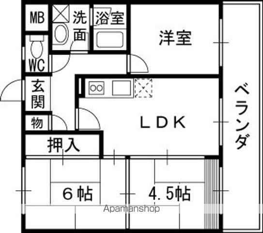 サニーハイツの間取り写真