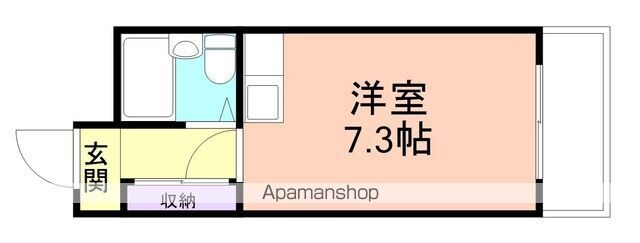 和歌山県和歌山市新中通２丁目[1R/19m2]の間取図