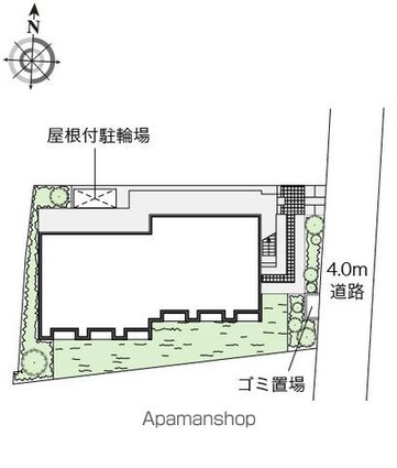 東京都世田谷区桜上水２丁目[1K/20.64m2]の配置図