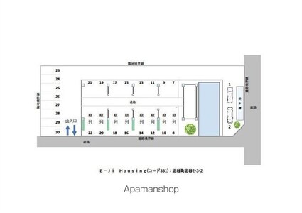 ＥーＪｉ　Ｈｏｕｓｉｎｇ[2LDK/66m2]の配置図