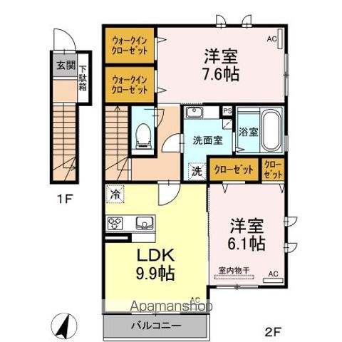 【練馬区西大泉のアパートの間取り】