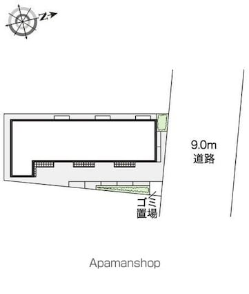 レオネクストシーズ立花[1K/26m2]の配置図