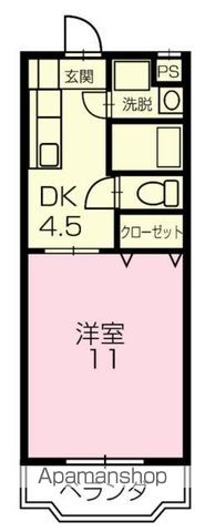 クラスト五番館 駐車場1台付きの間取り写真