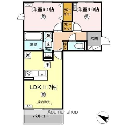 CIEL A棟の間取り写真
