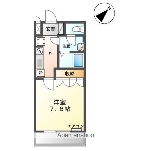 和歌山市本脇のアパートの間取り