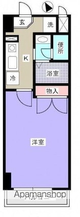 西広島ビレッジ[1K/27.23m2]の間取図