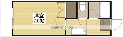 エミネンスオクダ[1K/23.37m2]の間取図