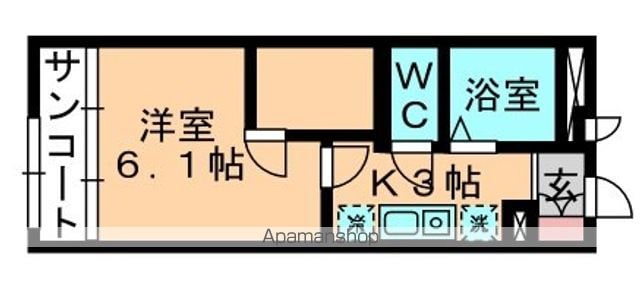 レオパレスホカリズ登戸の間取り写真