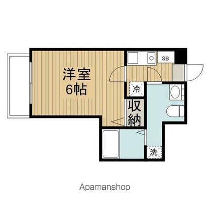 東京都杉並区高円寺北２丁目[1K/20.76m2]の間取図
