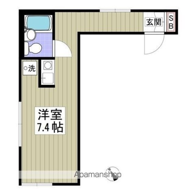 柴又駅前コーポ[1R/15.57m2]の間取図