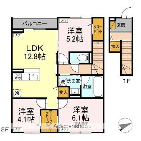 コンフォールヴィラージュの間取り写真