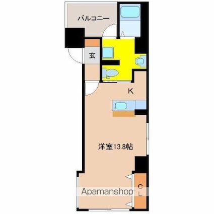 フェリス本町通り[1R/35.97m2]の間取図