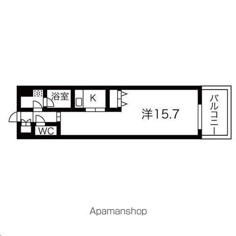 アレクシード晩翠通の間取り写真