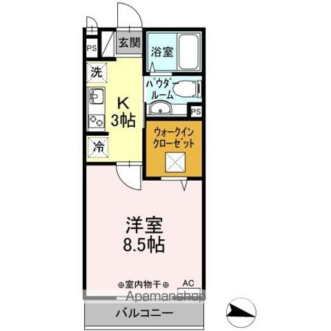 ＧＲＡＮＤＥ 103 ｜ 東京都世田谷区北烏山９丁目8-12（賃貸アパート1K・1階・30.03㎡） その2