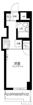 東京都台東区千束３丁目[1R/16.1m2]の間取図