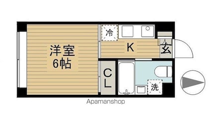 フェリエ西池袋相馬[1K/22m2]の間取図