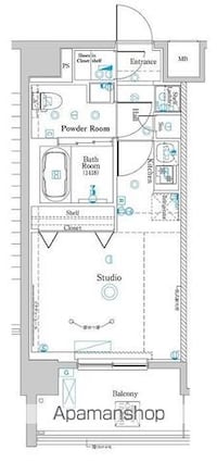 ラフィスタ中野本町[1R/30.69m2]の間取図