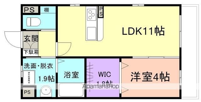 和歌山県和歌山市紀三井寺[1LDK/40.13m2]の間取図