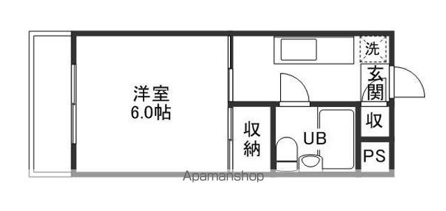 駅元コーポの間取り写真