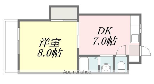 五十鈴マンションの間取り写真