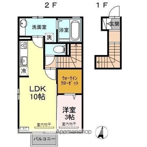 DーROOM北の森の間取り写真