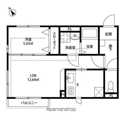 アムール　アムール[1LDK/33.12m2]の間取図