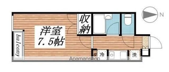 興和太平アパートメント[1K/25.92m2]の間取図