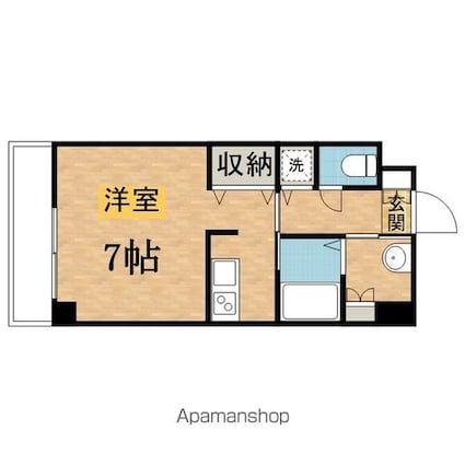 ＳーＦＯＲＴ八王子堀之内[1K/26.28m2]の間取図