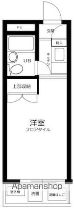スカイコート池尻[1K/15m2]の間取図