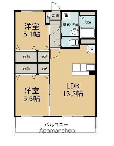 BLISS大在の間取り写真