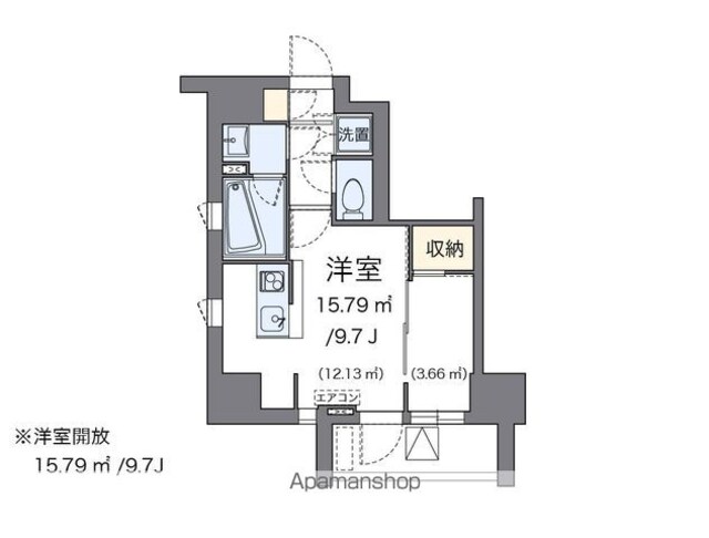 ＬＯＶＩＥ麻布十番[1R/26.16m2]の間取図