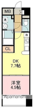 セントフィールド一番町[1DK/32.16m2]の間取図
