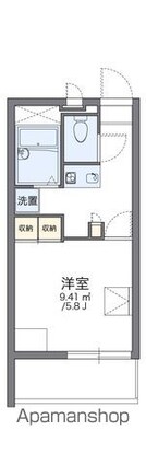 レオパレスゴールドヒルズ[1K/20.28m2]の間取図